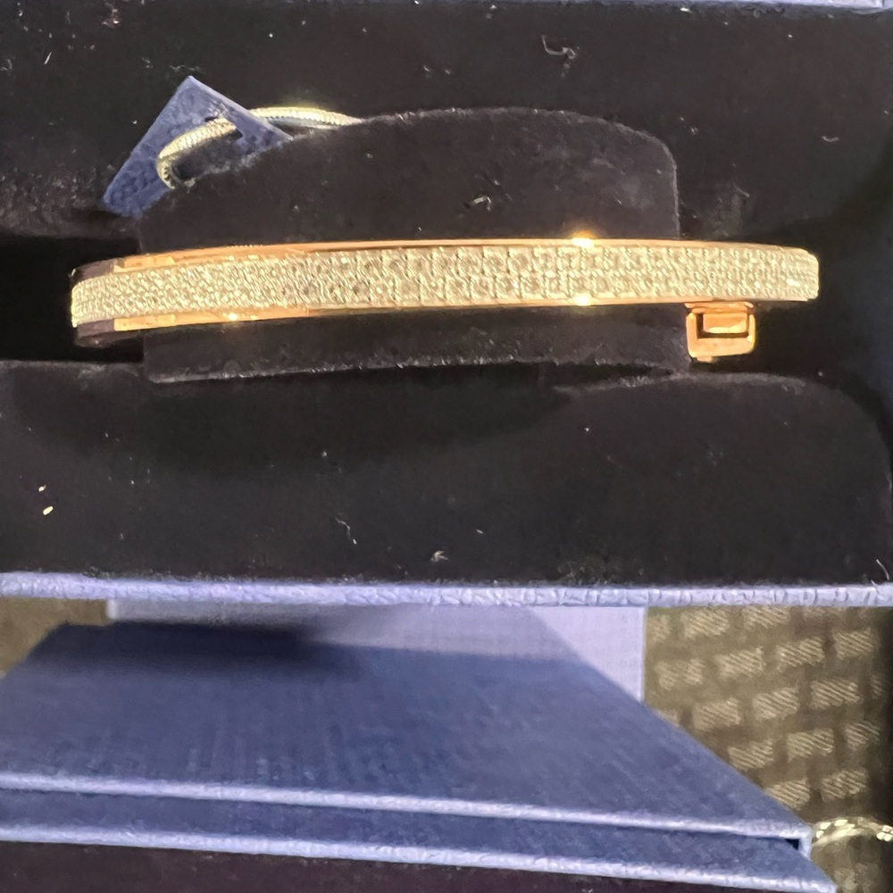 Swarovski Rose Gold and Silver Bracelet with Contemporary Design